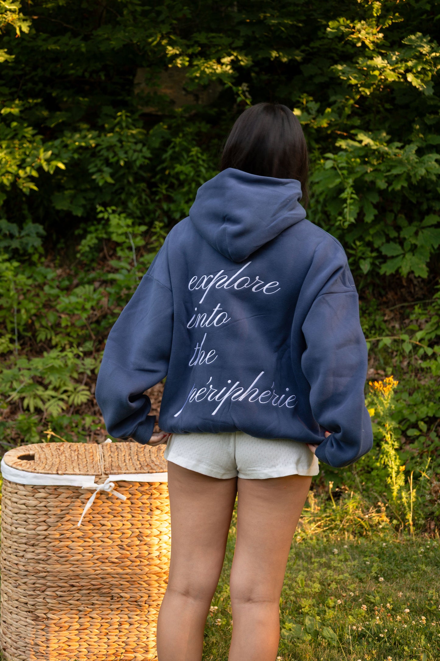 Logo Hoodie in French Navy
