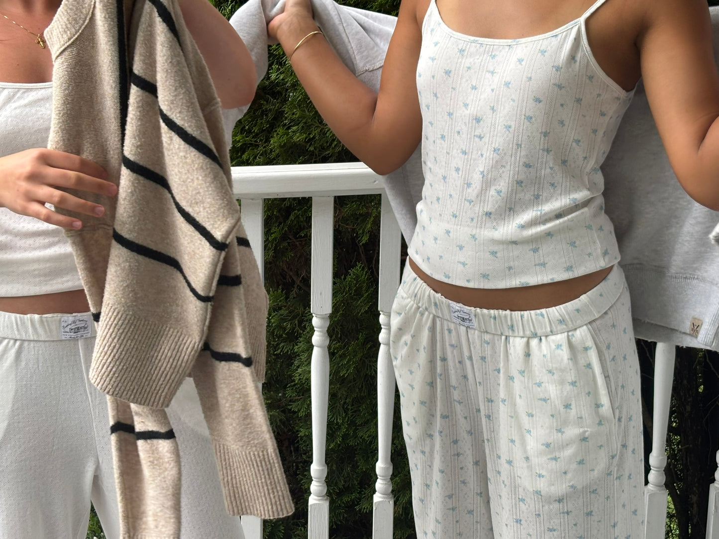 Pointelle Tank in 'Nantucket'