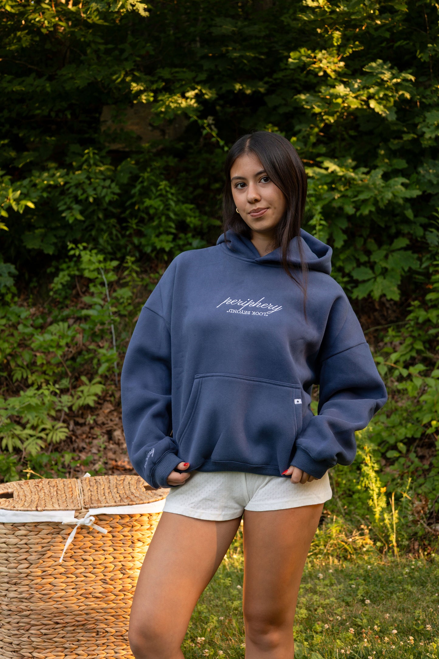 Logo Hoodie in French Navy